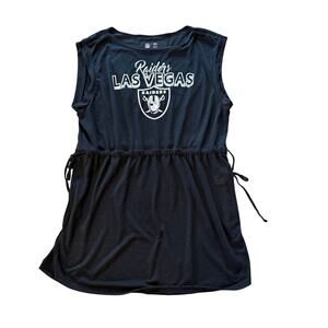 NWT NFL Raiders black dress drawstring on side sz XXL plus size fan football